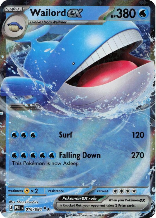 Wailord ex - 016/084
