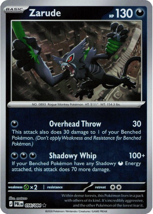 Zarude - 056/084 - Reverse