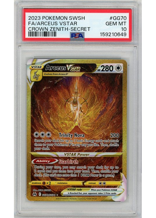 Arceus VSTAR GG70/GG70 PSA 10