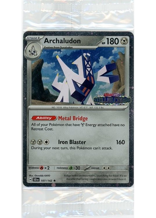 Archaludon - 107/142 - Stellar Crown Stamp - Sealed