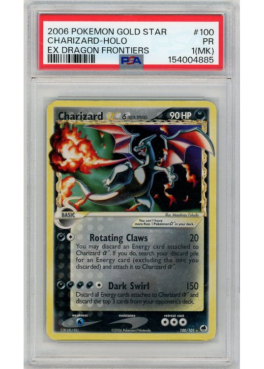 Charizard * (Goldstar) 100/101 PSA 1