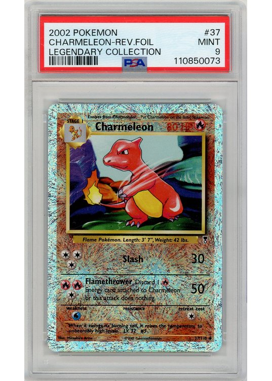 Charmeleon 37/110 Reverse Foil PSA 9