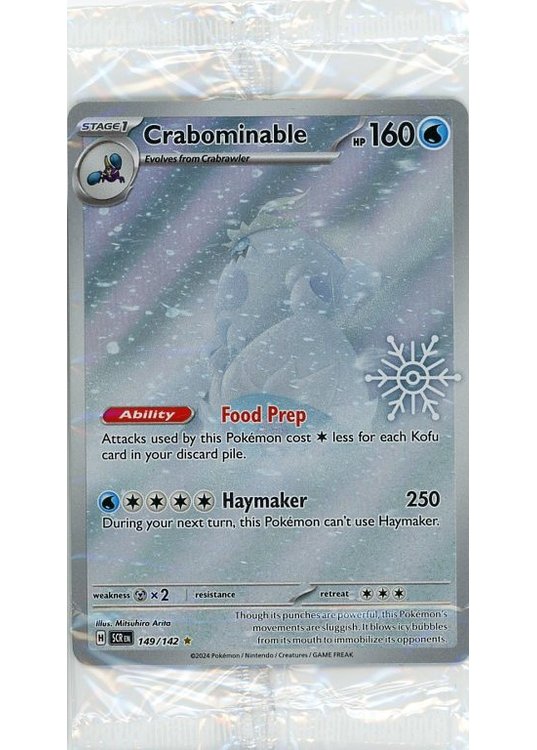 Crabominable - 149/142 - Snowflake Stamp - Sealed