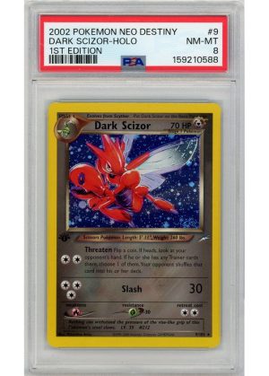 Dark Scizor – 9/105 – 1st Edition – PSA 8