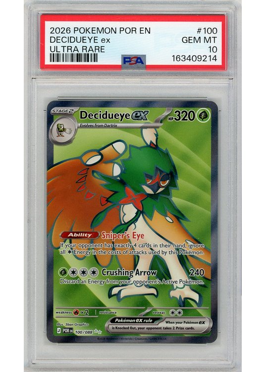 Decidueye ex 100/088 PSA 10