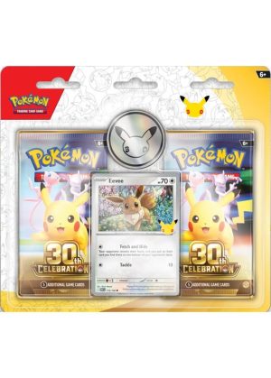 [FORUDBESTILLING] Eevee blister pack (2 stk.) – ME05.5 30th Celebration