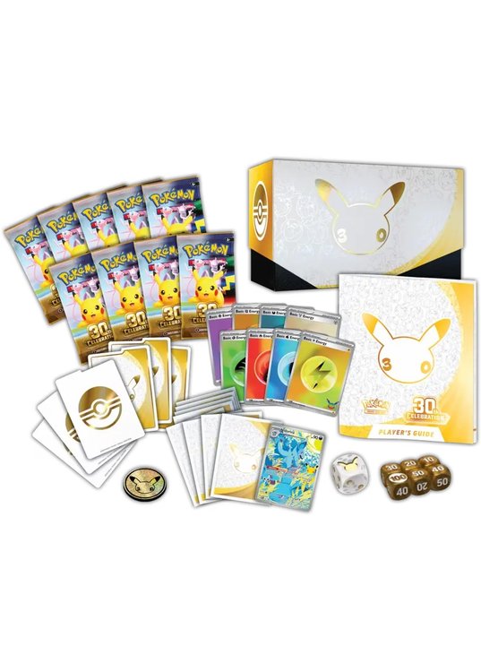 Elite Trainer Box - ME05.5 30th Celebration - Indhold