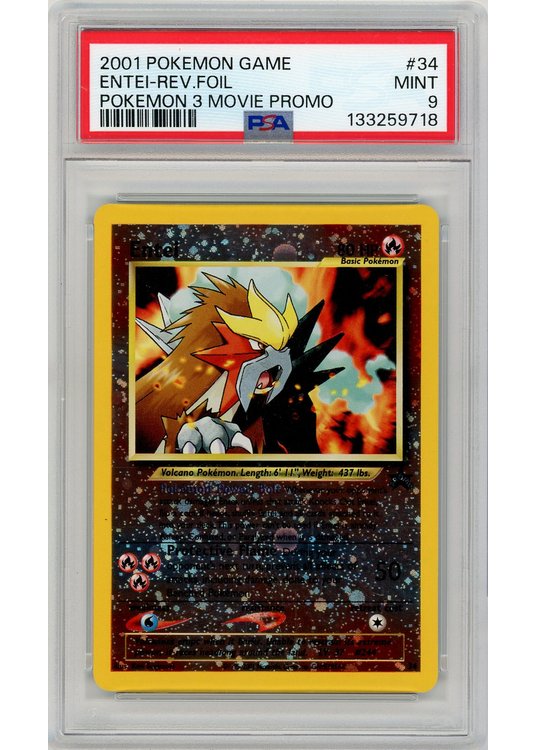 Entei 34 Reverse Foil PSA 9