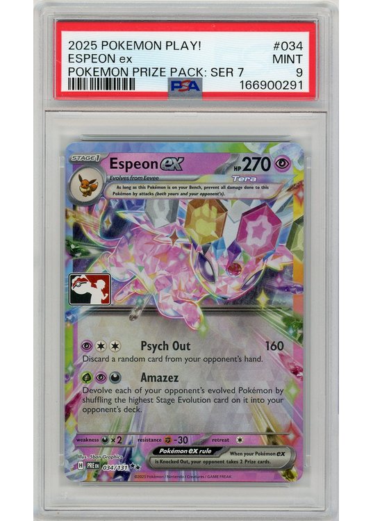 Espeon ex League Stamp 034/131 PSA 9