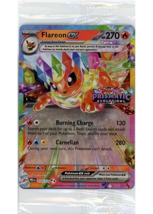 Flareon ex - 014/131 - Prismatic Evolutions Stamp - Sealed