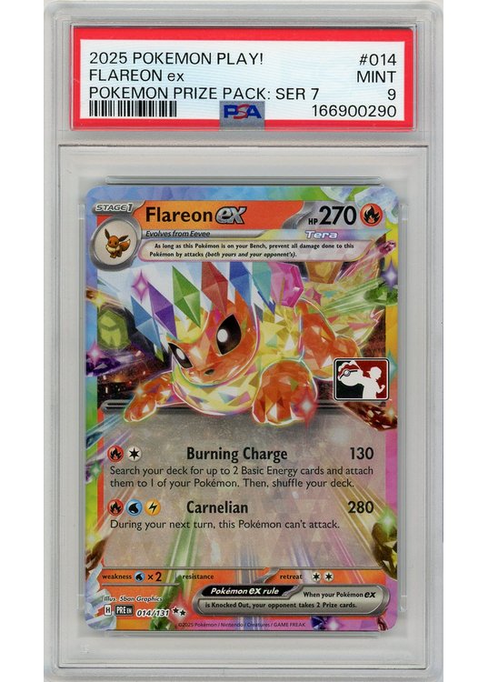 Flareon ex League Stamp 014/131 PSA 9
