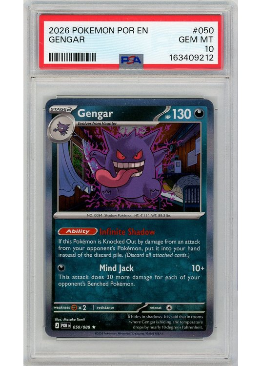 Gengar 050/088 PSA 10