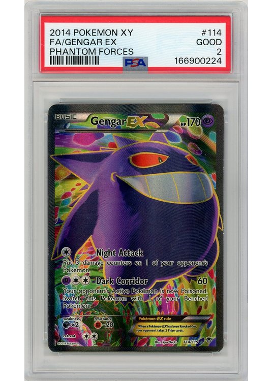 Gengar EX 114/119 PSA 2