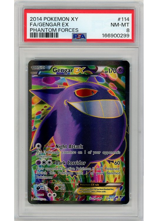Gengar EX 114/119 PSA 8