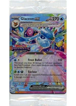 Glaceon ex - 026/131 - Prismatic Evolutions Stamp - Sealed
