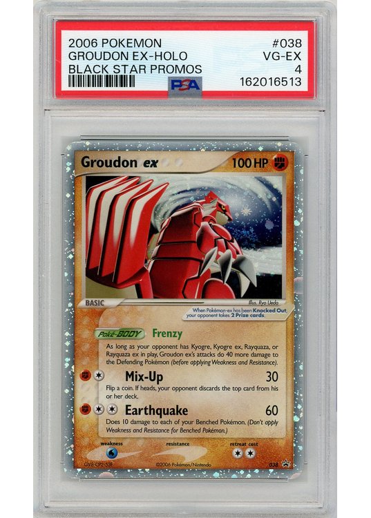 Groudon ex Cosmos Holo 038 PSA 4