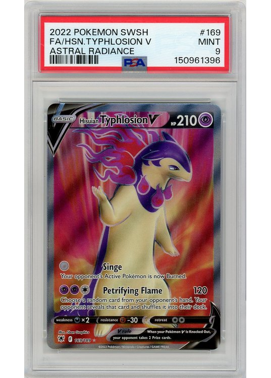 Hisuian Typhlosion V 169/189 PSA 9