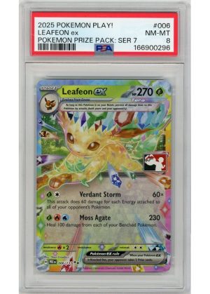 Leafeon ex League Stamp 006/131 PSA 8