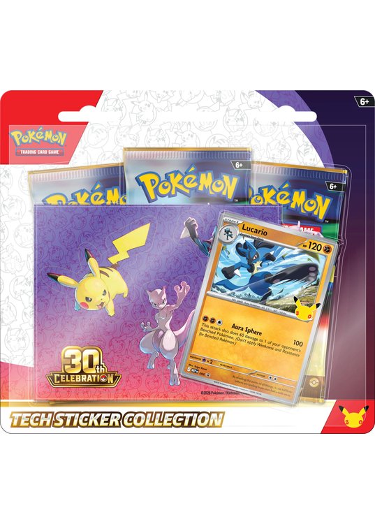 Lucario tech sticker collection (3 stk.) - ME05.5 30th Celebration