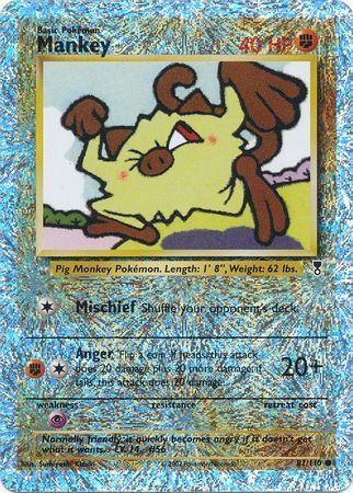 Mankey - 81/110 - Reverse