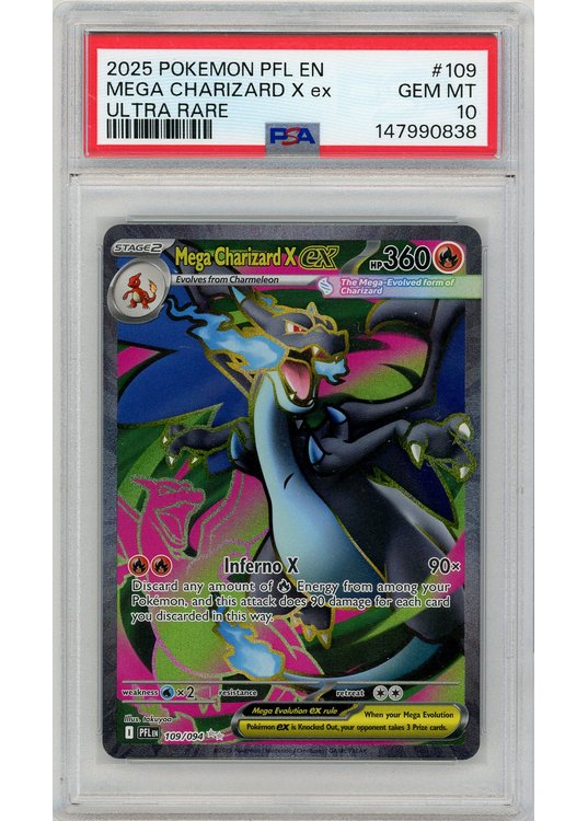Mega Charizard X ex 109/094 PSA 10