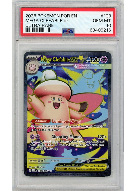 Mega Clefable ex 103/088 PSA 10