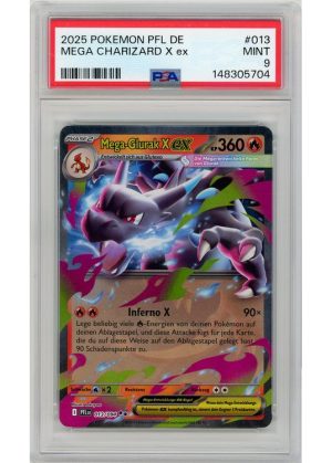 Mega Glurak X ex (Charizard) – 013/094 – PSA 9