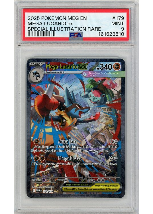Mega Lucario ex 179/132 PSA 9