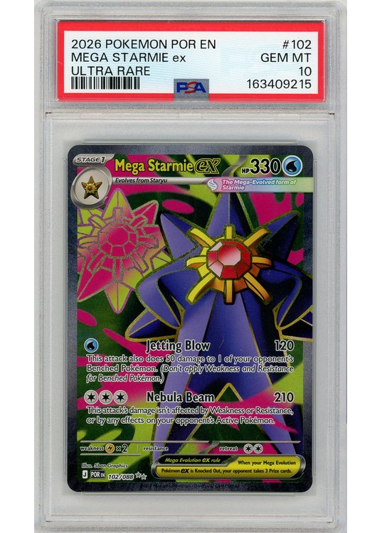 Mega Starmie ex 102/088 PSA 10