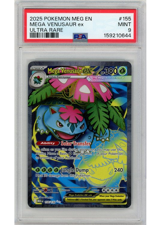 Mega Venusaur ex 155/132 PSA 9