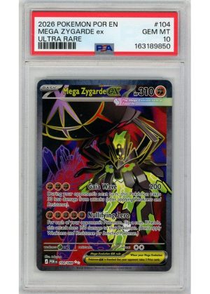Mega Zygarde ex 104/088 PSA 10