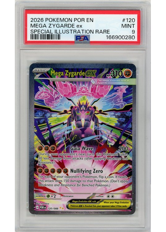 Mega Zygarde ex 120/088 PSA 9