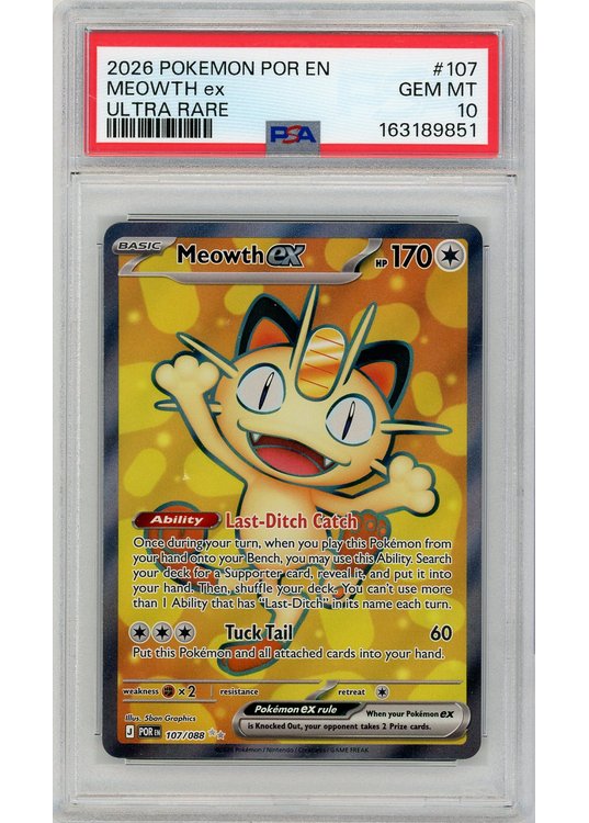 Meowth ex 107/088 PSA 10