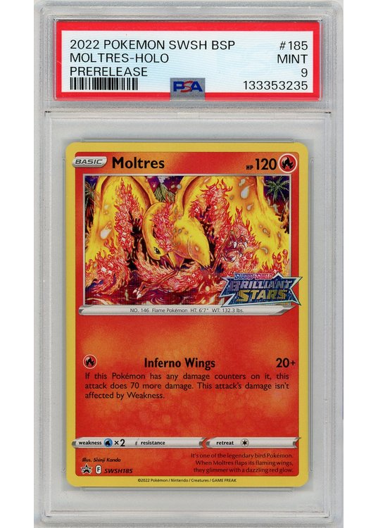 Moltres SWSH185 PSA 9