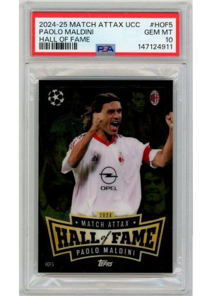 Paolo Maldini Hall of Fame Match Attax 2024 – HOF5 – PSA 10