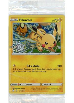 Pikachu - 049/195 - Snowflake Stamp - Sealed