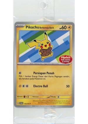 Pikachu Berkemaja Batik (Staryu) – 155/SV-P – Pikachu’s Indonesia Journey Stamp – Sealed