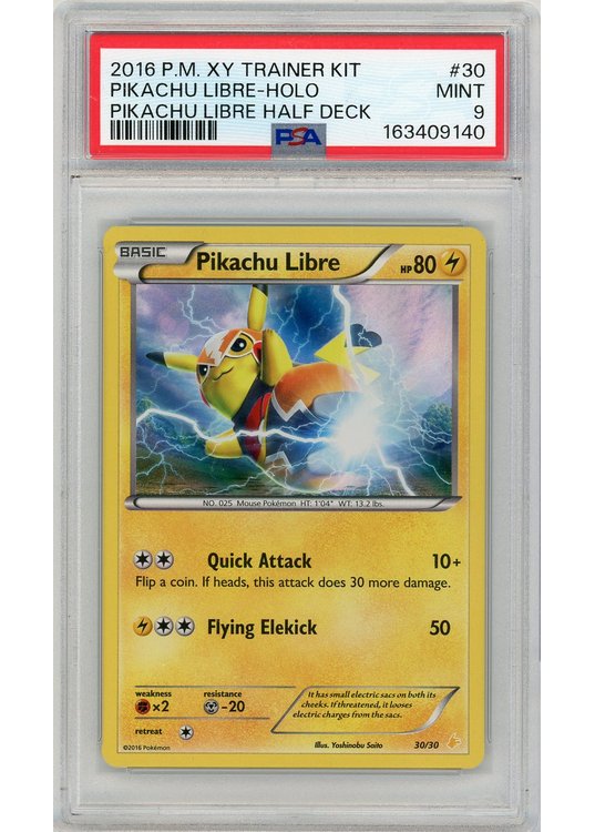 Pikachu Libre 30/30 PSA 9