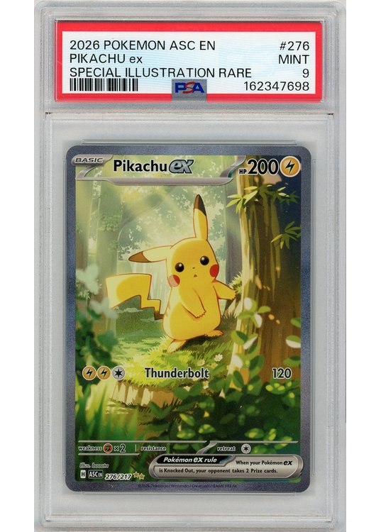 Pikachu ex 276/217 PSA 9