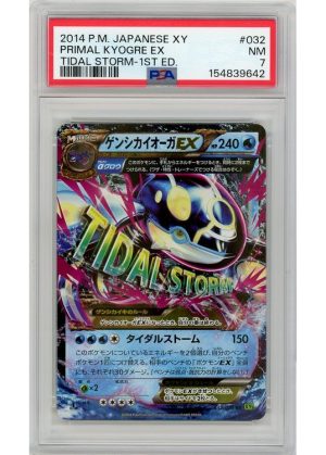 Primal Kyogre EX – 032/070 – 1st Edition – PSA 7