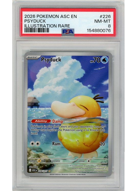 Psyduck 226/217 PSA 8