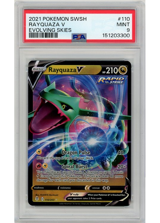Rayquaza V 110/203 PSA 9