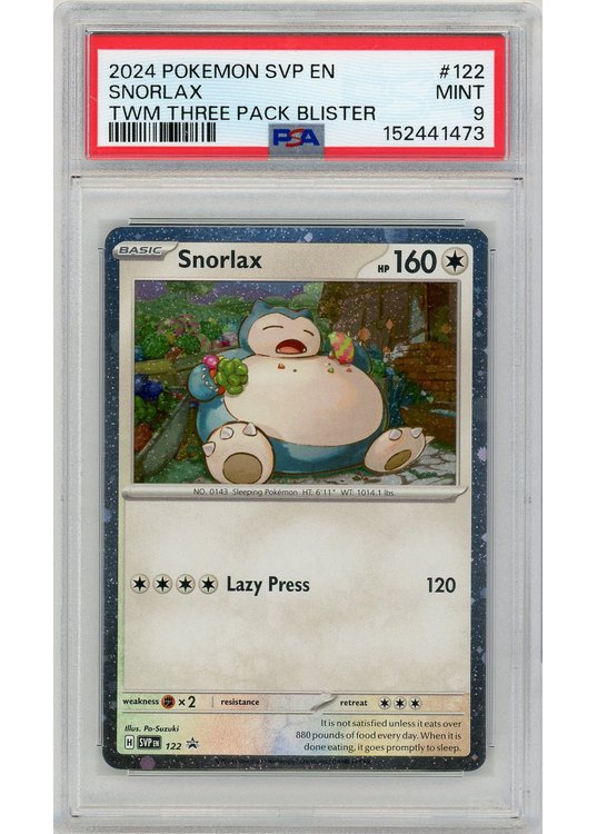 Snorlax SVP122 PSA 9