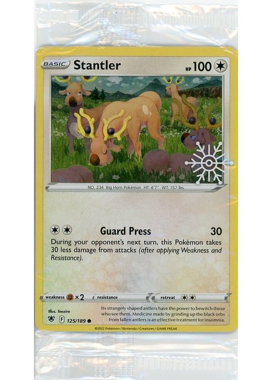 Stantler - 125/189 - Snowflake Stamp - Sealed