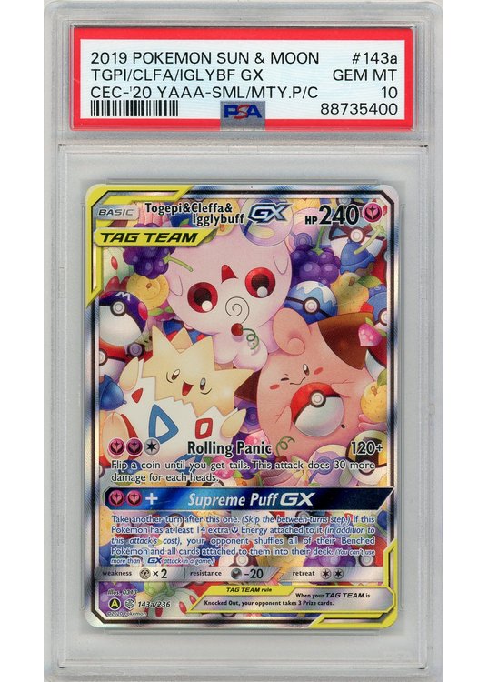 Togepi & Cleffa & Igglybuff 143/236 PSA 10
