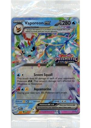 Vaporeon ex - 023/131 - Prismatic Evolutions Stamp - Sealed