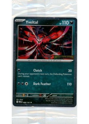 Yveltal – 088/132 – Mega Evolution Stamp – Sealed