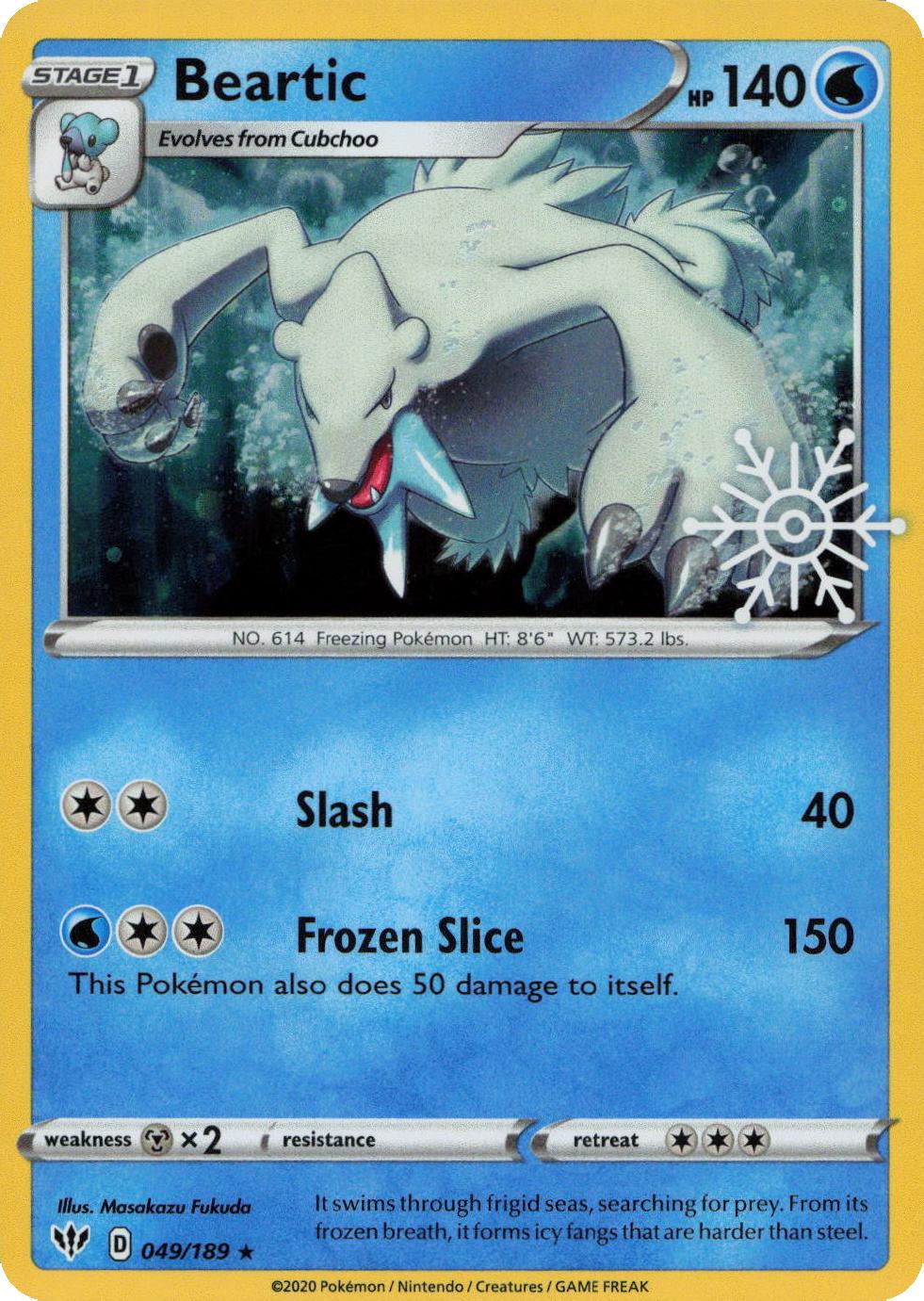 Beartic - 049/189 - Snowflake Stamp