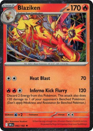 Blaziken – 042/182 – Cosmos Holo