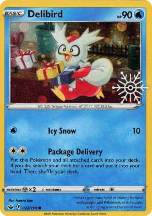 Delibird – 032/198 – Snowflake Stamp